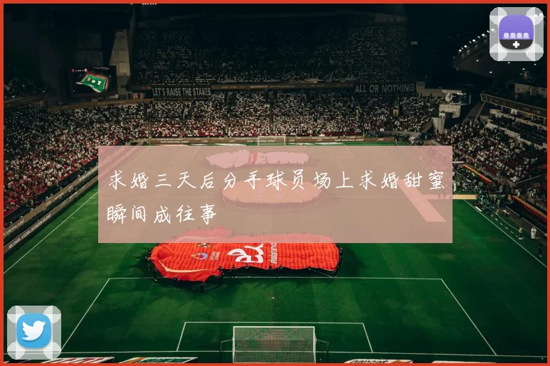 求婚三天后分手球员场上求婚甜蜜瞬间成往事